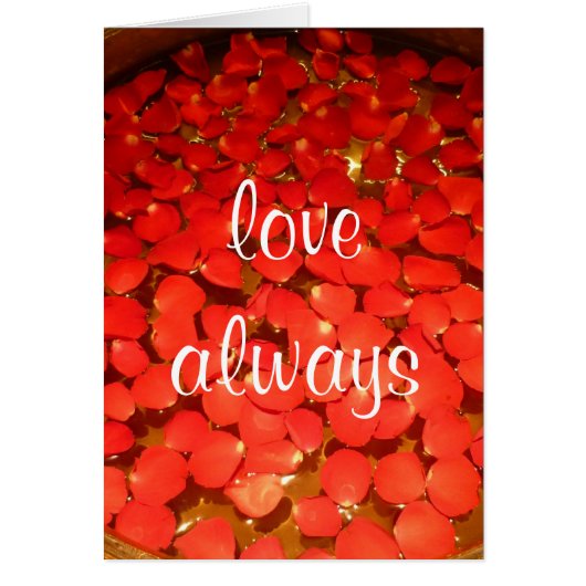 petal love always cards (Front)