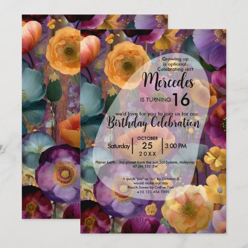Petal Mosaic | Colorful Flower Design Invitation