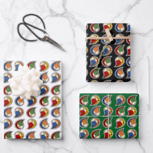Petal Paisley Rhythm Wrapping Paper Sheets