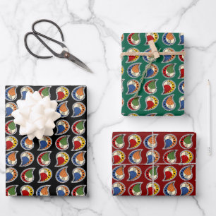 Petal Paisley Rhythm Wrapping Paper Sheets