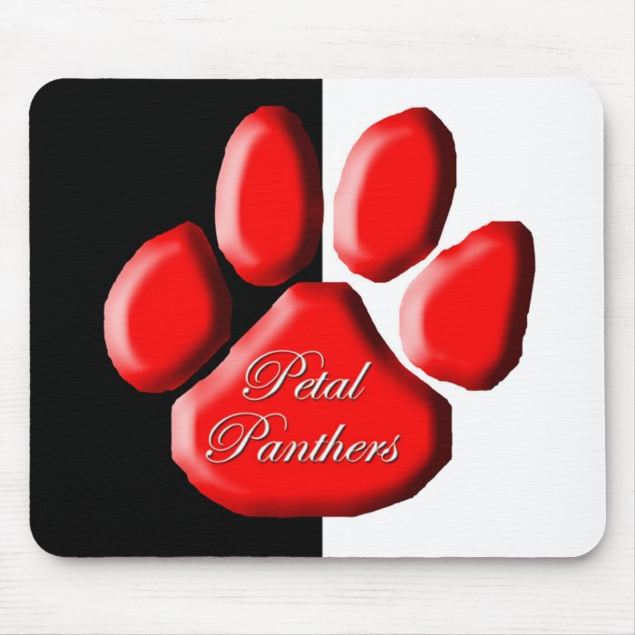 Petal Panther Paw Mousepad