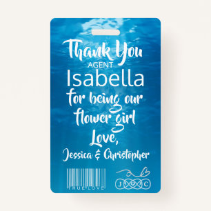 Petal Patrol Flower Girl Badge