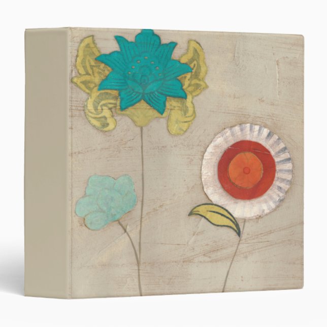 Petal Patterns I 3 Ring Binder (Front/Spine)