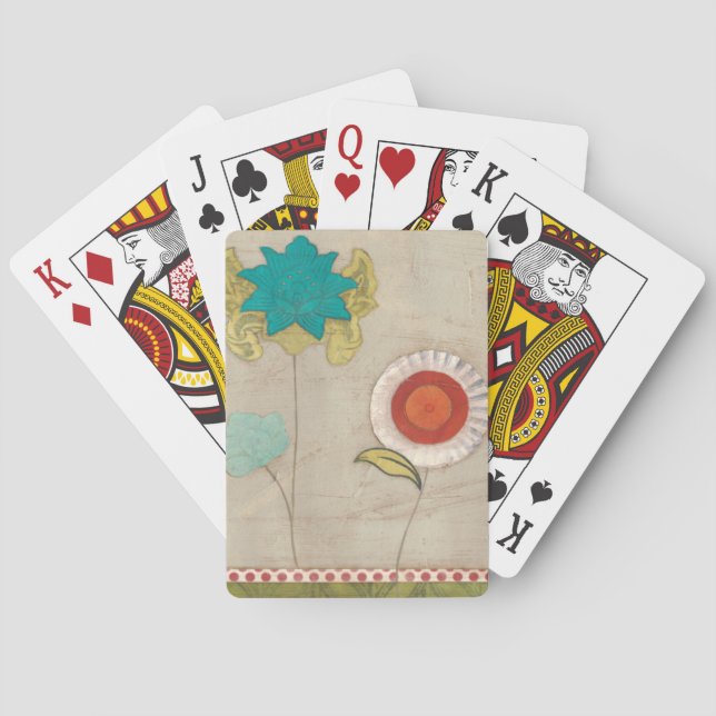 Petal Patterns I Poker Cards (Back)