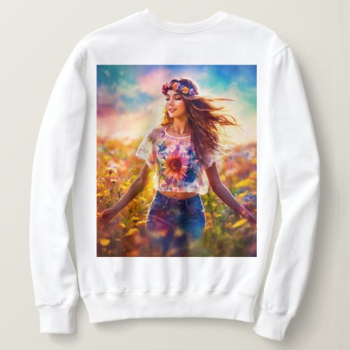  Petal Perfection Blossom Your Style with Nature Sweatshirt