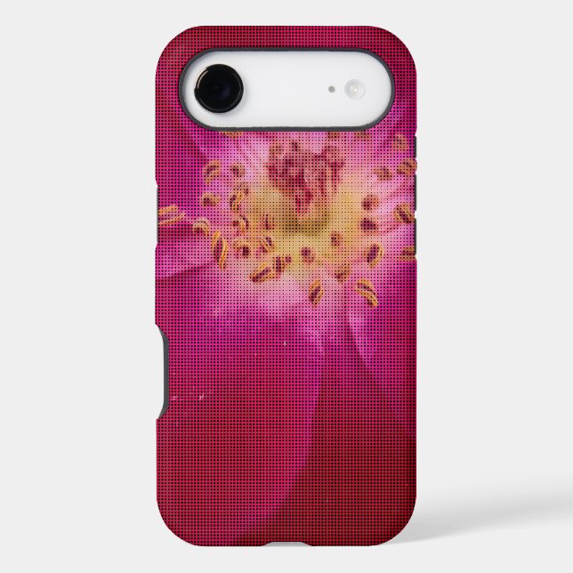Petal Perfection | Checkered Rose Petal Pattern Ar Case-Mate iPhone Case (Back)