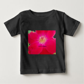 Petal Perfection: Checkered Rose Petal Pattern Art Baby T-Shirt
