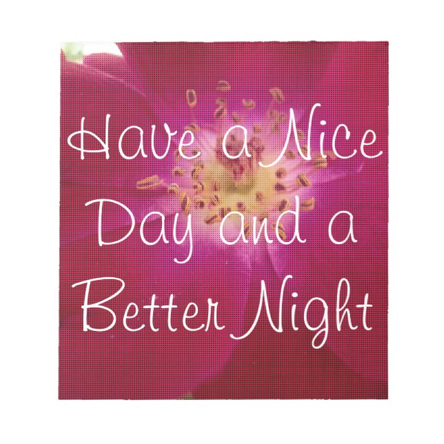 Petal Perfection: Checkered Rose Petal Pattern Art Notepad (Front)