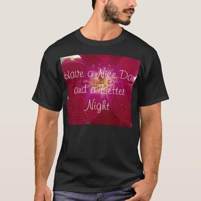 Petal Perfection: Checkered Rose Petal Pattern Art T-Shirt (Front)