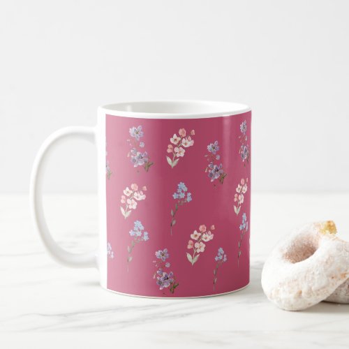 Petal Pink Delight and White Blooms Gift Wrapper Coffee Mug