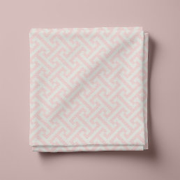 Petal Pink Greek Key Pattern Fabric