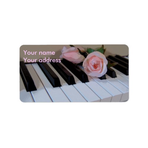 Petal Pink Keys Label