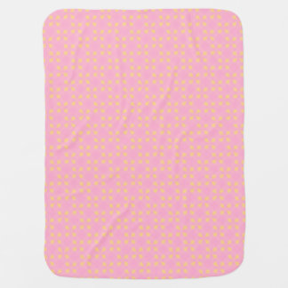 Petal Pop – Pink & Gold Seamless Geometric Pattern Baby Blanket