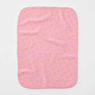 Petal Pop – Pink & Gold Seamless Geometric Pattern Baby Burp Cloth