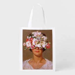 "Petal Pride" Margaret - Art & Floral Society Grocery Bag