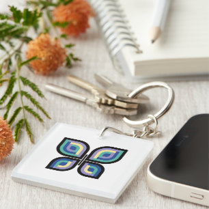 Petal Prism Butterfly Keychain