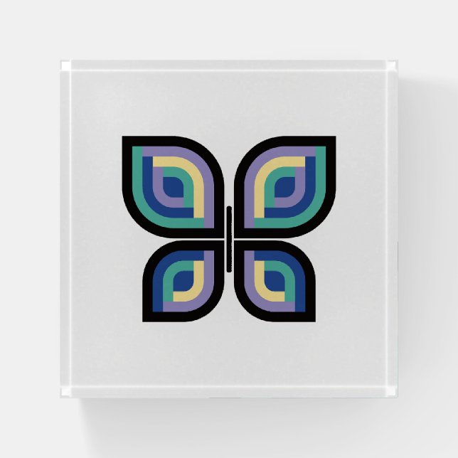 Petal Prism Butterfly Paperweight (Front)