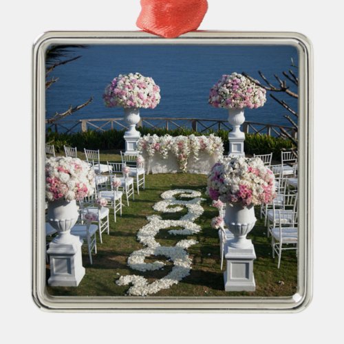 Petal_Wedding_Aisle_Runners_20 Metal Ornament