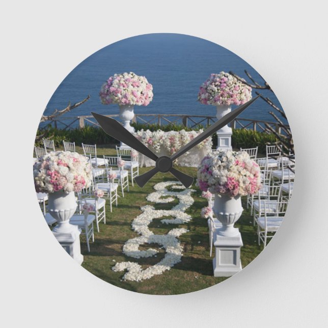 Petal-Wedding-Aisle-Runners-20 Round Clock (Front)
