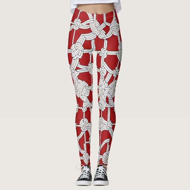 Petale de Vie: Traditional Vietnamese Tessellation Leggings (Front)