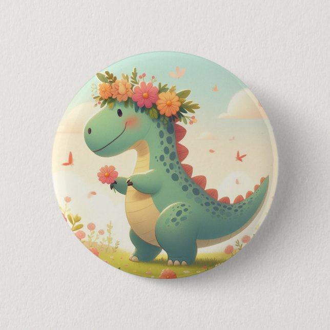 Petalosaurus (A New Breed of Dinosaur) Button (Front)