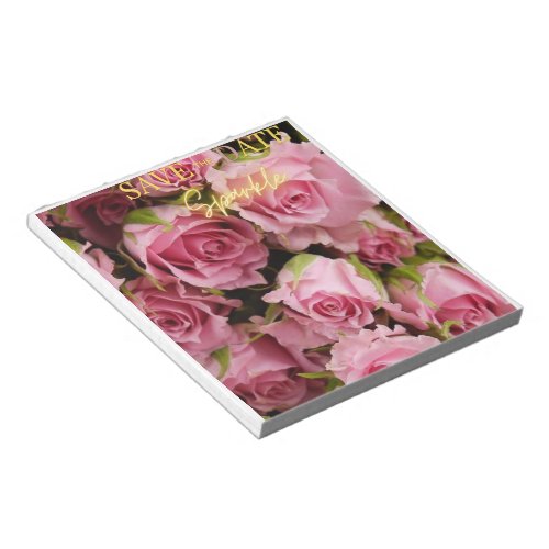 Petals and Pages Rose_Embellished Notepad