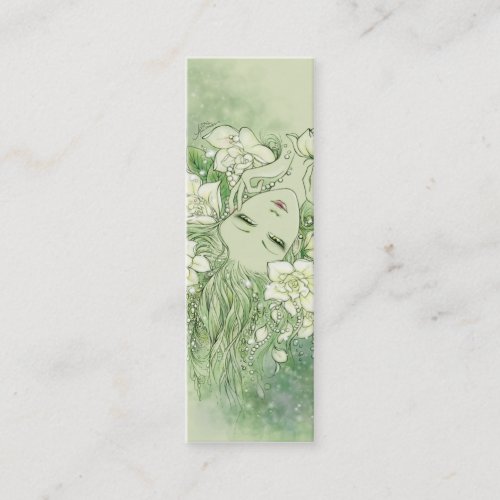 Petals and Pearls Bookmark Business Card Templates