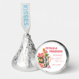 Petals and Prosecco Bottle and Roses Bridal Shower Hershey®'s Kisses®