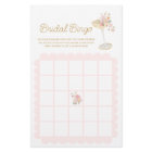 Petals and Prosecco Bridal Bingo Game Card