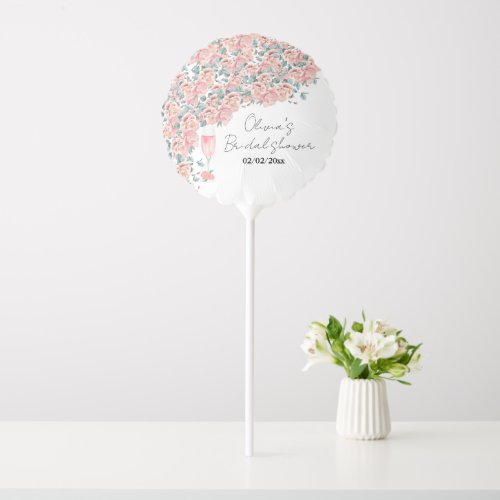 Petals and prosecco bridal shower  balloon