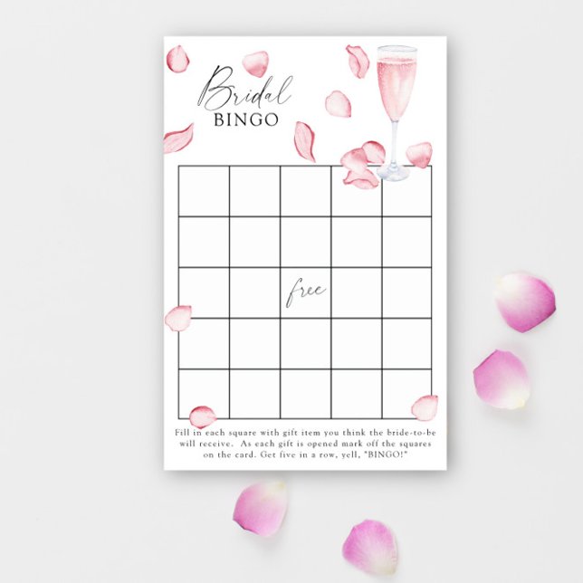 petals and prosecco - Bridal shower bingo game (Creator Uploaded)