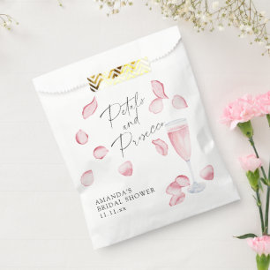 Petals and Prosecco Bridal Shower Favor Bag