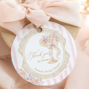 Petals and Prosecco Bridal shower Favor Tags