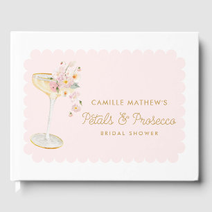 Petals and Prosecco Bridal Shower Guest Book