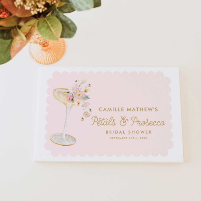 Petals and Prosecco Bridal Shower Guest Book (Creator Uploaded)