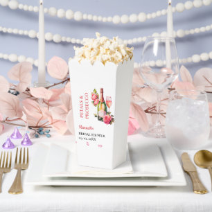 Petals And Prosecco Bridal Shower Party Favor Boxes