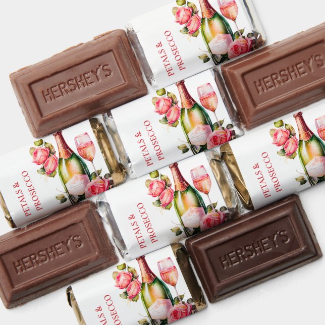Petals And Prosecco Bridal Shower Party Hershey's Miniatures (Assorted)