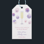 Petals And Prosecco Bridal Shower Thank You Favor Gift Tags<br><div class="desc">This favor tag design matches my "Petals and Prosecco" Bridal Shower invitation range.</div>
