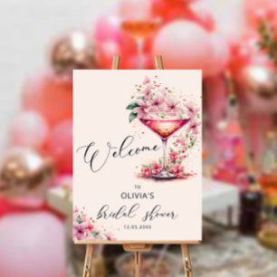 Petals and Prosecco Bridal Shower Welcome Foam Board