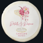Petals and Prosecco Floral Bridal Shower Sugar Cookie<br><div class="desc">Delight your guests with these elegant,  customizable sugar cookies perfect for your Petals and Prosecco bridal shower. Matching items in our store Cava Party Design.</div>