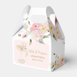 Petals and Prosecco Floral Garden Bridal Shower Favor Boxes