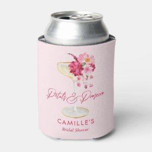 Petals and Prosecco Garden Bridal Can Cooler