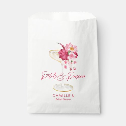 Petals and Prosecco Garden Bridal Favor Bag