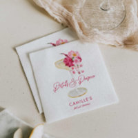 Petals and Prosecco Garden Bridal Napkins