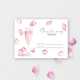 Petals and Prosecco - guess how many petals Enclosure Card