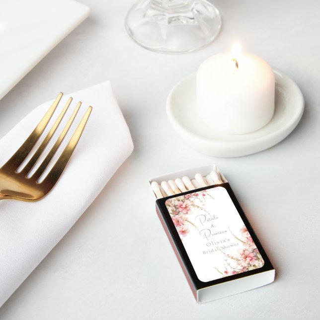 Petals and Prosecco Match Box (Insitu)