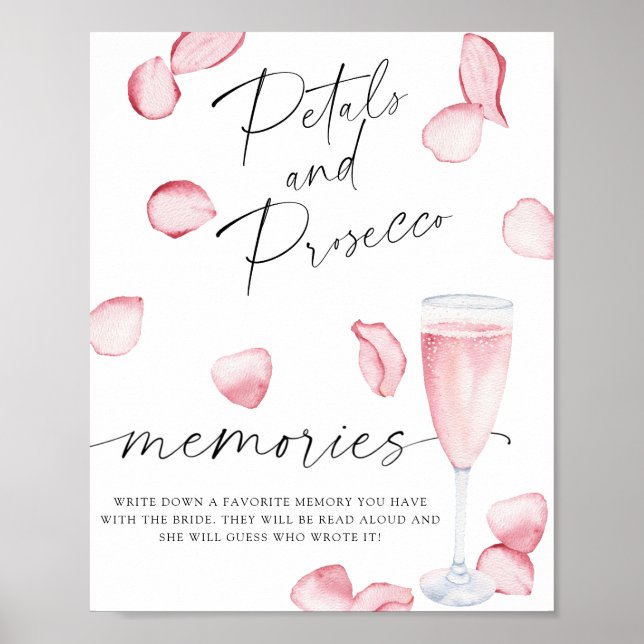 Petals and Prosecco - memories with the bride  Poster (Front)
