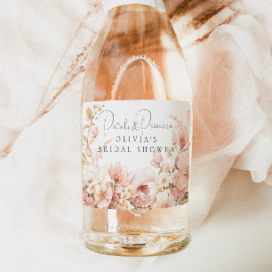 Petals and Prosecco Sparkling Wine Label