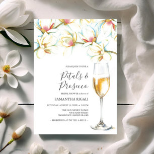 Petals and Prosecco White Floral Bridal Shower
