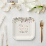 Petals and Prosecco Wildflower Bridal Shower Paper Plates<br><div class="desc">Elevate your table setting with "Petals and Prosecco" Wildflower Bridal Shower Paper Plates. Each plate embodies the delicate charm of wildflowers and the effervescence of prosecco, creating an elegant canvas for your celebration. Adorned with a tasteful wildflower design, these paper plates add a touch of sophistication to your bridal shower....</div>